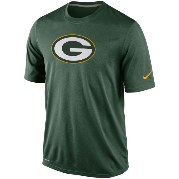 Men NFL Green Bay Packers Nike Legend Logo Essential 2 Performance TShirt Green